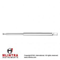 Spherical Burr 5 mm Borchardt Shaft Stainless Steel, Diameter 4.0 mm Ø